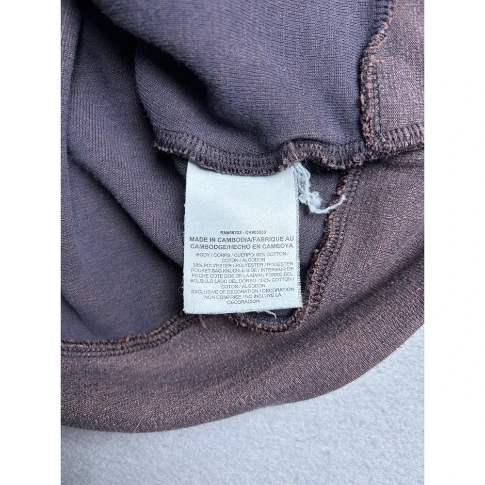 Nike Full Zip Hoodie Two Tone Burgundy Plum Men's Medium